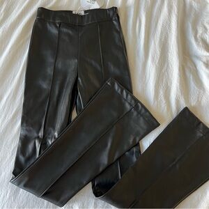 Princess Polly faux leather flare pants